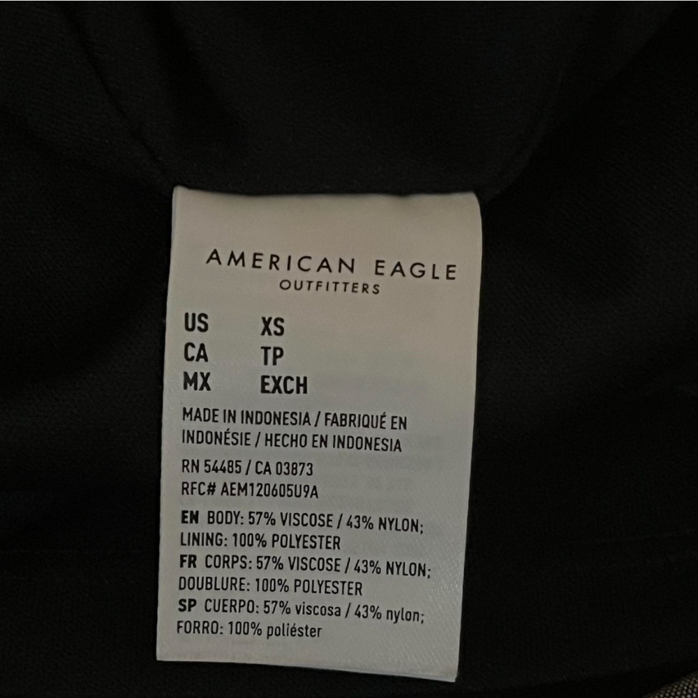 American Eagle Coquette black velvety mini skirt, size XS. Floral design. - Picture 7 of 10